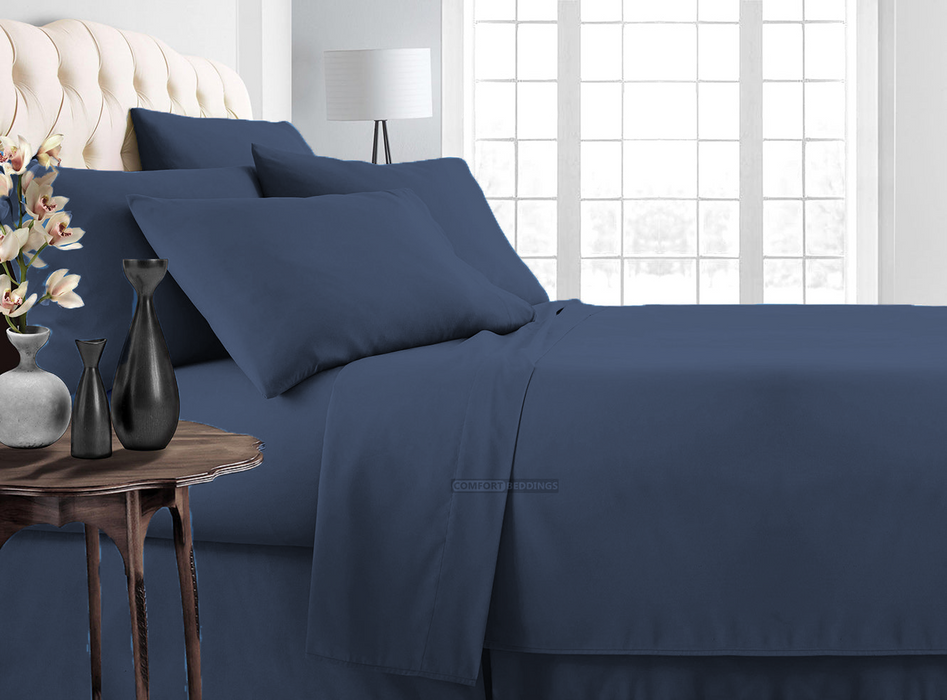 LUXURY 100% COTTON MEDITERRANEAN BLUE BED IN A BAG
