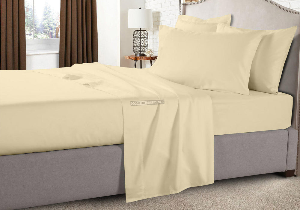 Luxury 1200 Thread Count Ivory RV Sheets Set 100% Egyptian Cotton