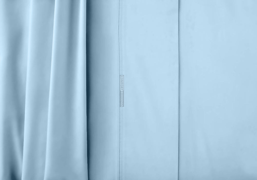 Luxury 1200 Thread Count Light Blue RV Sheets Set 100% Egyptian Cotton