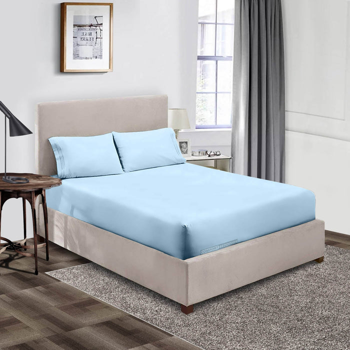 Light Blue Fitted Sheet