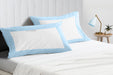 Light Blue with White Two-Tone Pillowcases