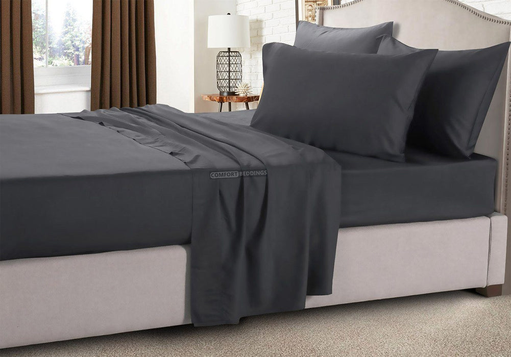Luxury 1200 Thread Count Dark Gray RV Bunk Sheet Set
