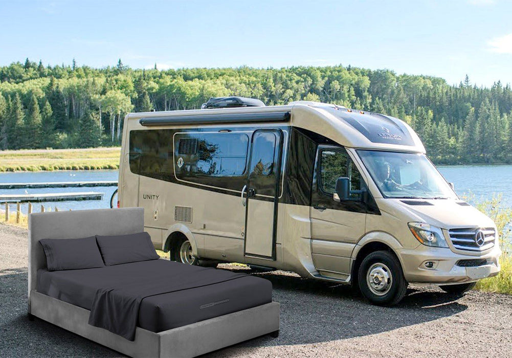 Soft Rv Gray Buy Dark Gray RV Bunk Sheets - All RV Sizes — comfortbeddings-usa