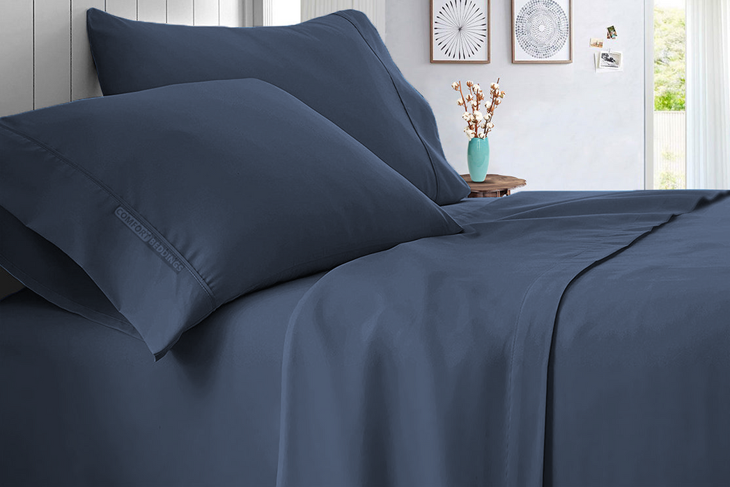 Luxury Mediterranean Blue Sheet Set 100% Egyptian Cotton