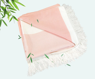 Peach Color Bamboo Bath Towel