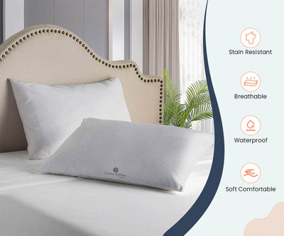 Waterproof White Pillow Protector