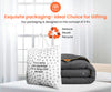Luxury Light Grey and Plum Reversible Comforter