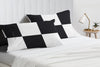 Egyptian Cotton Black - white chex pillowcases