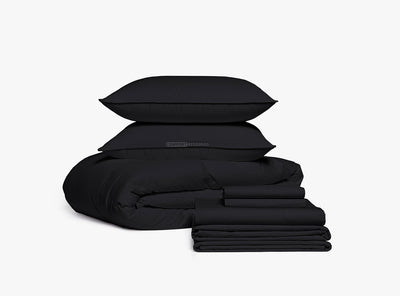 Black Bedding in a Bag