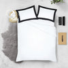 Black with White Two-Tone Pillowcases