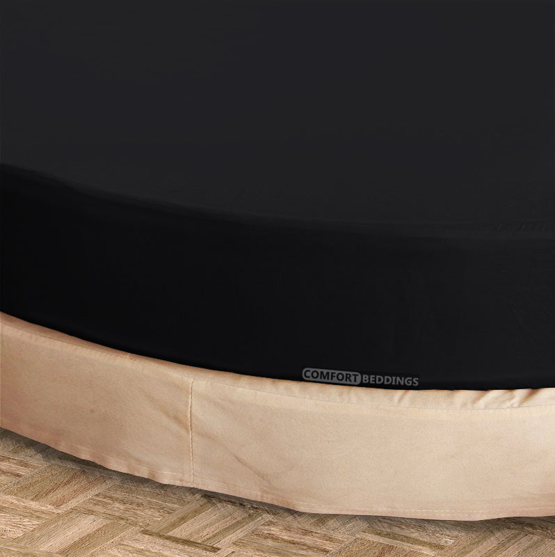 Black Round Bed Sheets