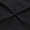 Luxury black pinch pillow cases