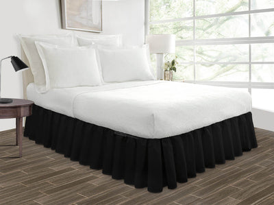 Black Ruffle Bed Skirt