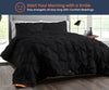 Black Pinch Comforter