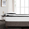 Soft Luxurious Black  - White two tone fitted sheets