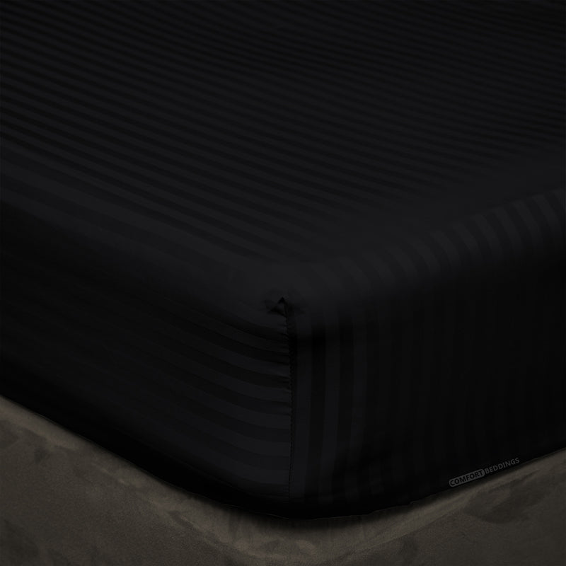 Black Stripe Fitted Sheets