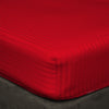 Blood red Stripe Fitted Sheet
