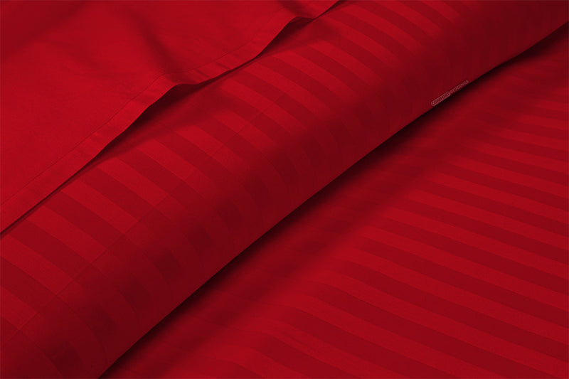 blood-red stripe flat sheets 