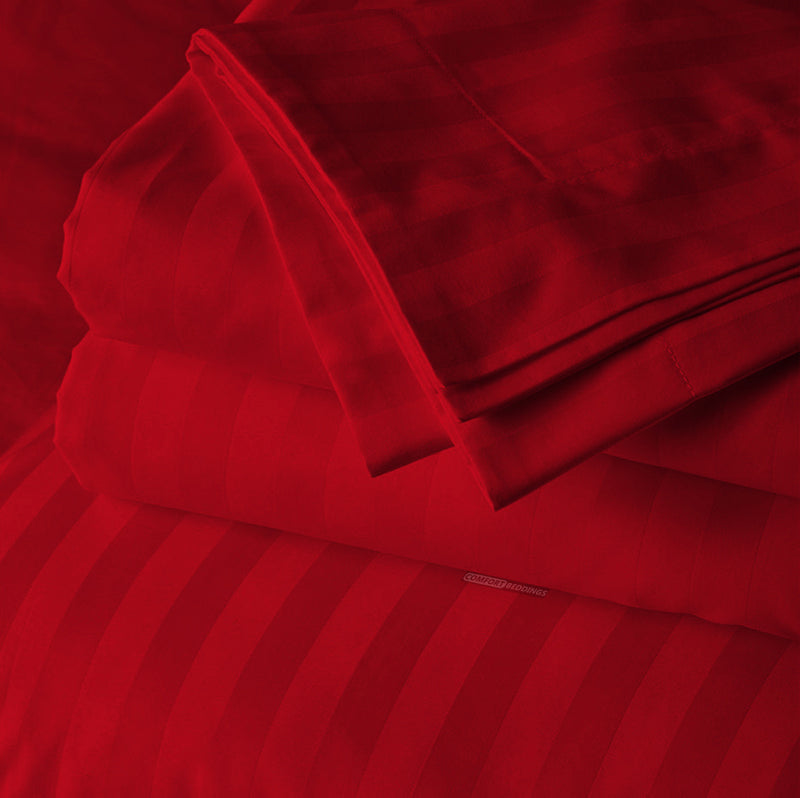 blood-red stripe body pillow covers