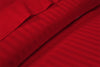 Luxury Blood Red Stripe Sheet Set 600 Thread count