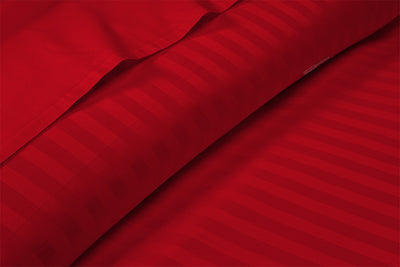 Blood Red Stripe Pillowcase Sets