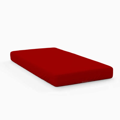 Blood Red Fitted Crib Sheet