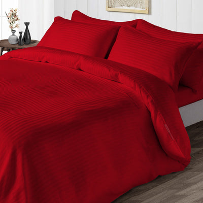 Blood-Red Stripe Duvet Covers Set