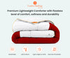 Egyptian Cotton Blood Red contrast comforter