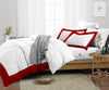 Blood Red Two Tone Duvet Cover