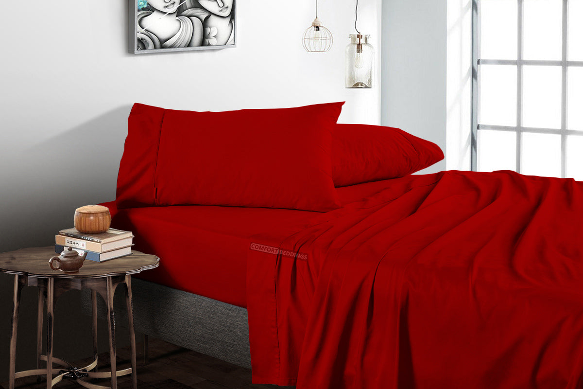 Blood Red Flat Sheets