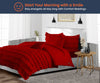 Blood Red Ruffle Comforter