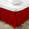 blood-red wrap-around bed skirts