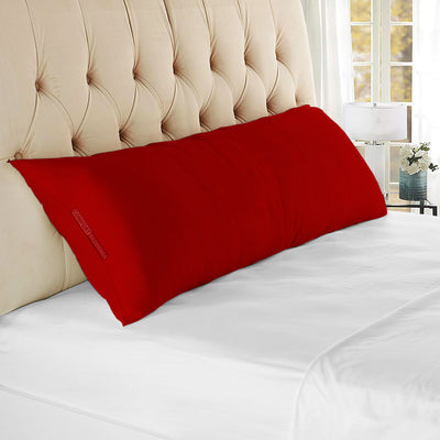 red 20x54 body pillow covers