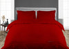 Elegent Blood Red Moroccan Streak Duvet Cover And Pillowcases