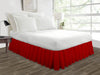 Blood red Ruffle Bed Skirt