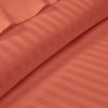 Brick red Stripe Fitted Sheets