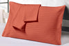 Brick Red Stripe Pillowcase