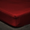 Burgundy Stripe Fitted Sheets