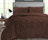 Chocolate Pinch Pleat Duvet Covers