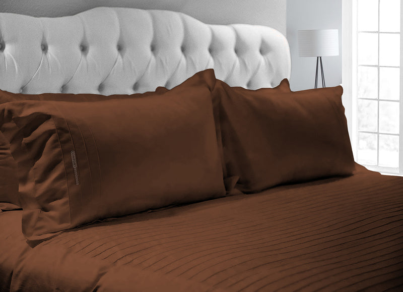 Luxurious Chocolate Moroccan Streak Duvet Cover And Pillowcases