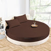 Chocolate Round Bed Sheet