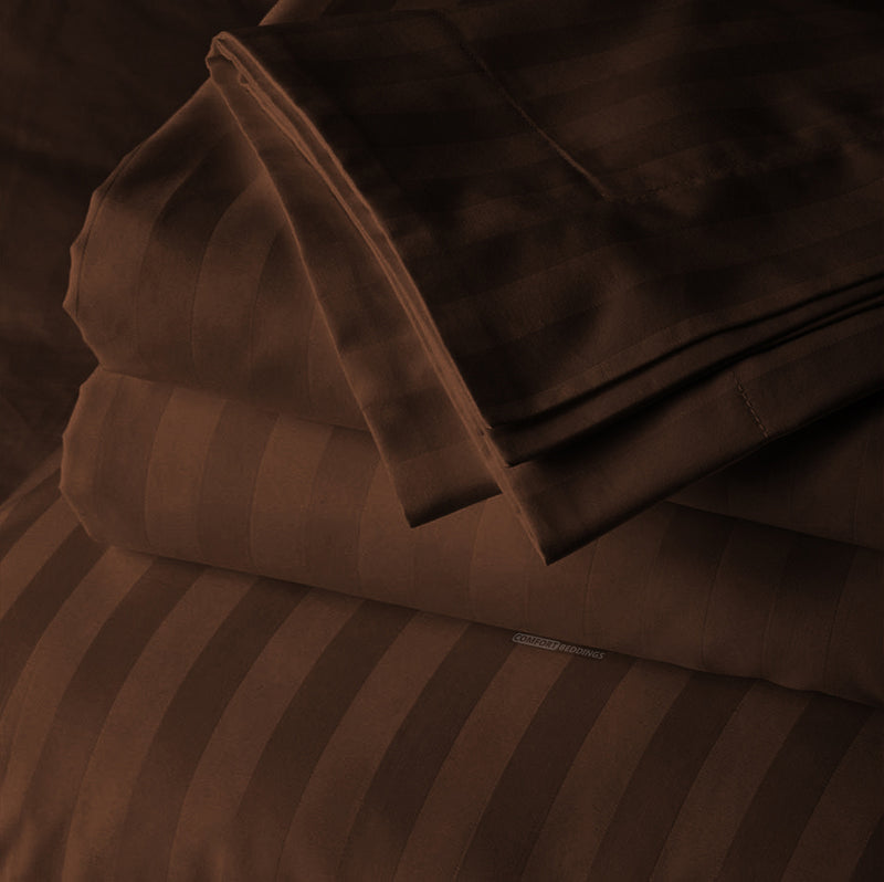 Chocolate stripe 20x54 Body Pillow covers
