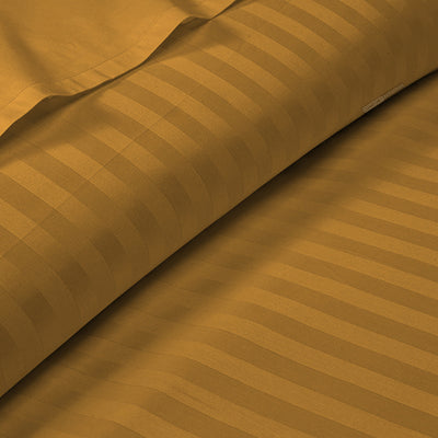 Dark Golden Stripe Fitted Sheets