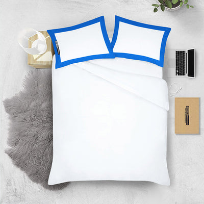 Royal Blue with White Two-Tone Pillowcase