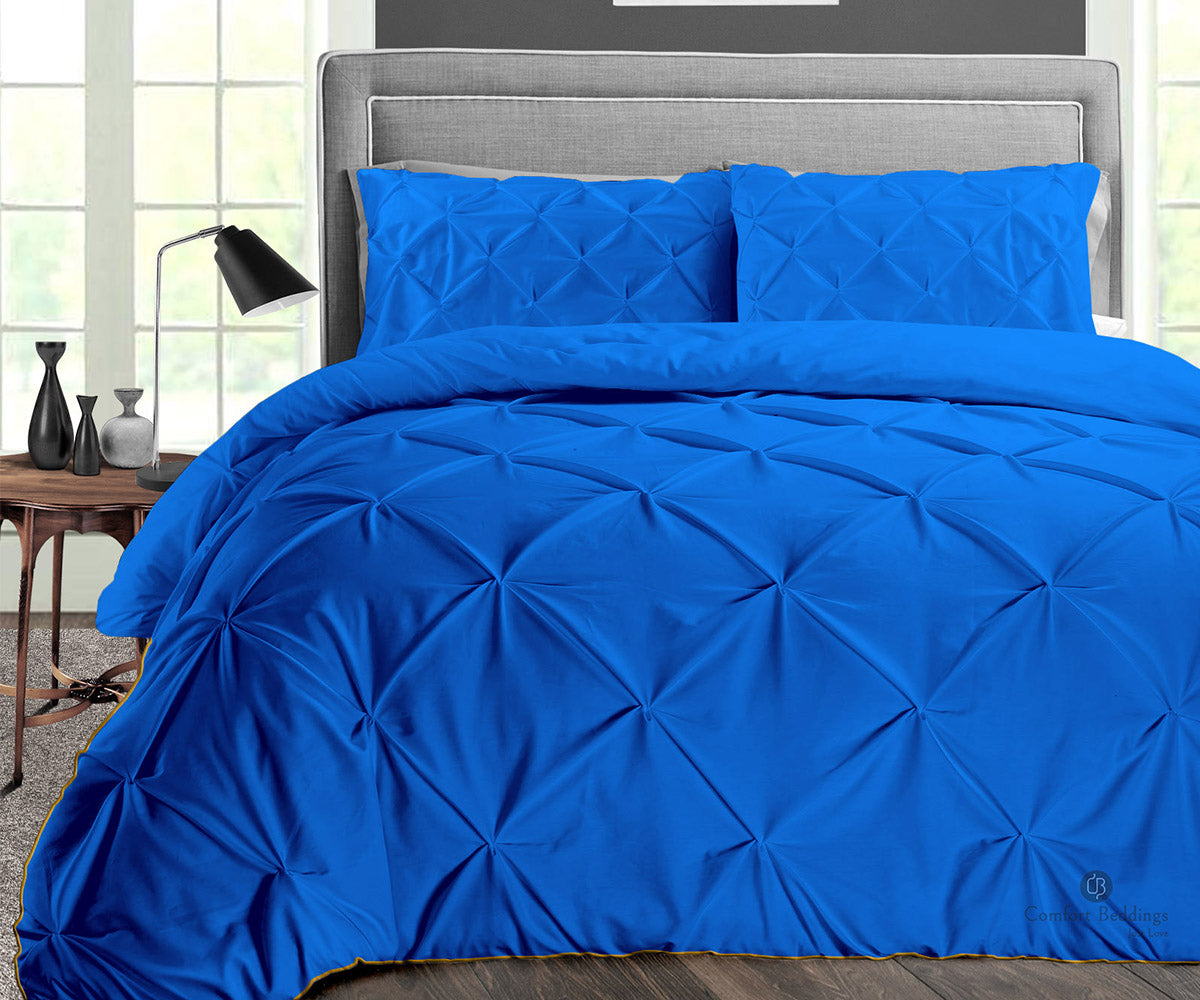 Royal Blue Pinch Comforter