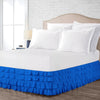 Royal Blue Waterfall Ruffled Bed Skirt 600TC