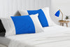 Royal Blue with White Contrast Pillowcases