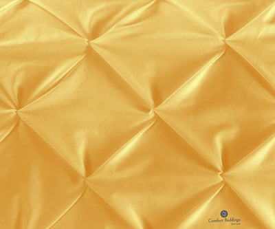 Golden Dual Tone Half Pinch Duvet Cover