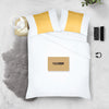 Golden with White Contrast Pillowcases