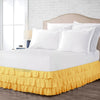 Golden Multi Ruffle bed skirts